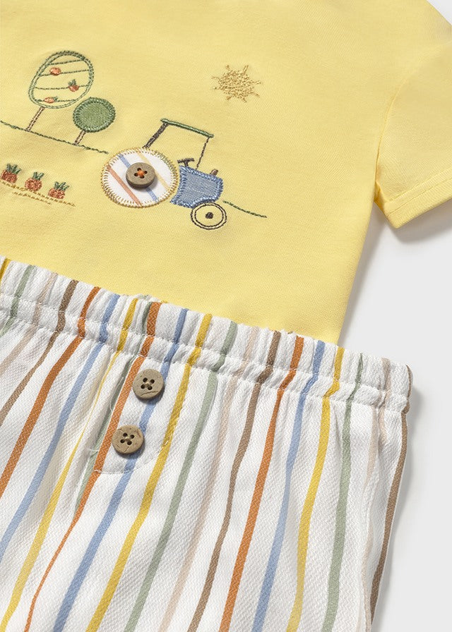 Mayoral Baby Boys Sunny Farm Short and T-Shirt Set