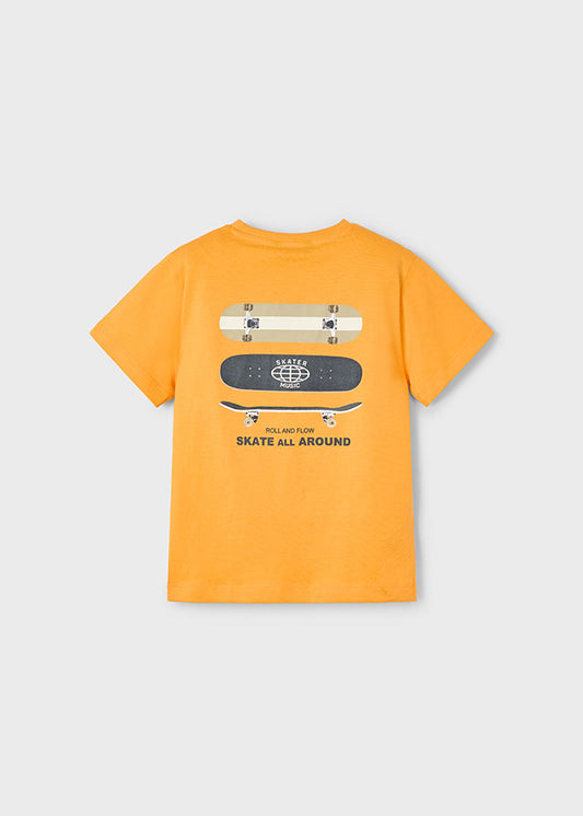 Mayoral Boys Orange Skater T-Shirt