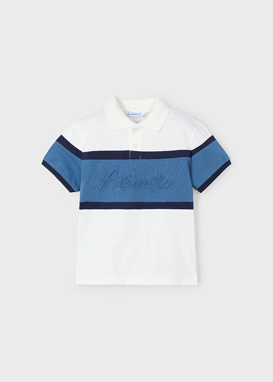 Mayoral Boys Cream Authentic Polo