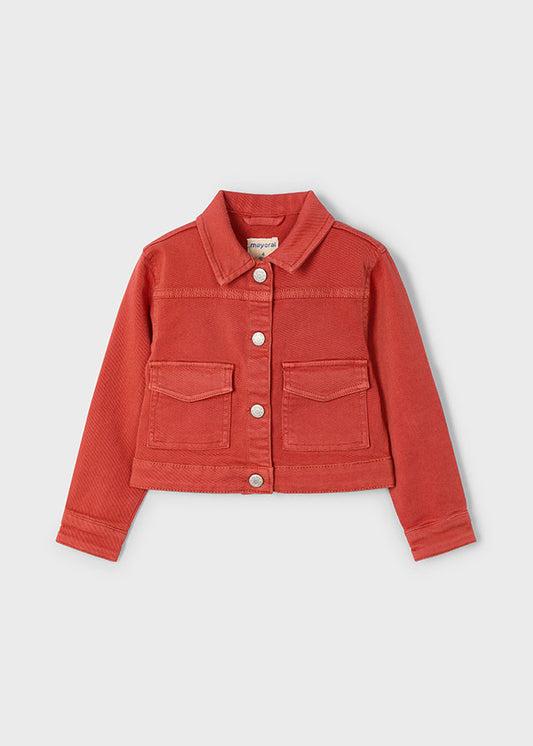 Mayoral Girls Red Twill Jacket