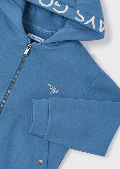 Mayoral Boys Blue Slogan Hoodie