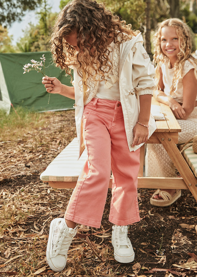 Mayoral Girls Salmon Twill Trousers