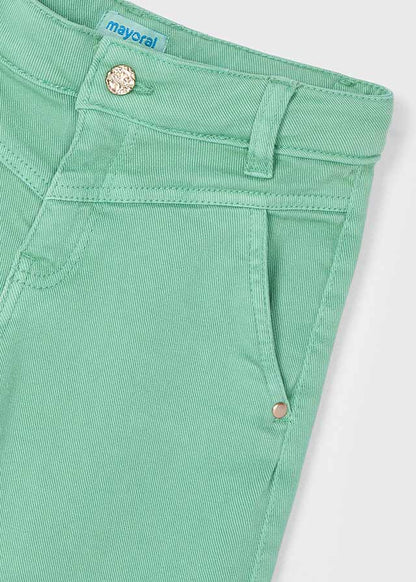 Mayoral Girls Mint Twill Trousers