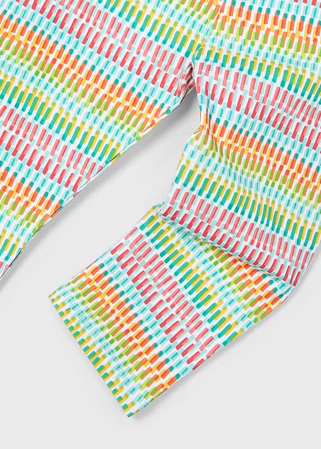 Mayoral Girls Colourful Striped Leggings