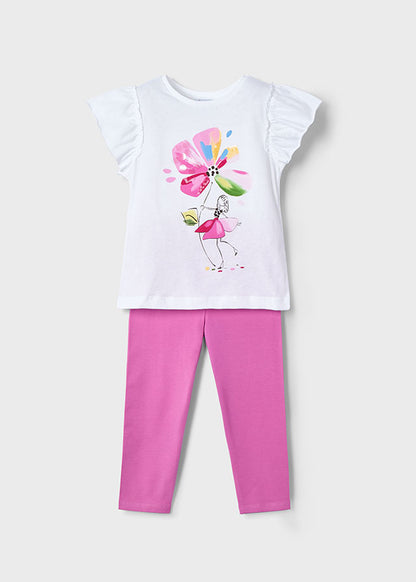 Mayoral Girls Floral Legging Set