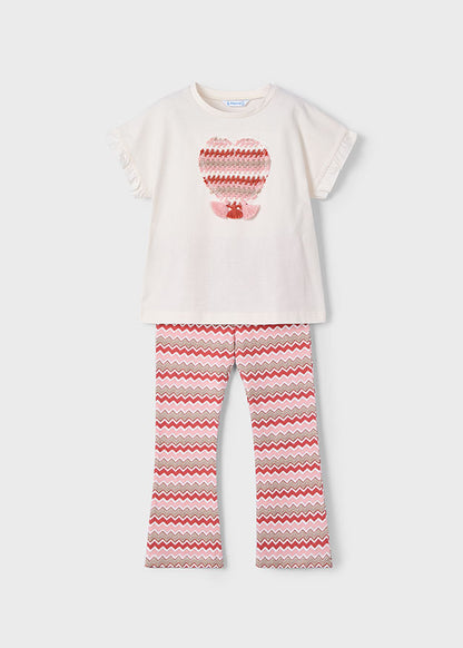 Mayoral Girls Striped Flare Legging Set