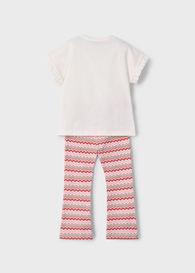 Mayoral Girls Striped Flare Legging Set