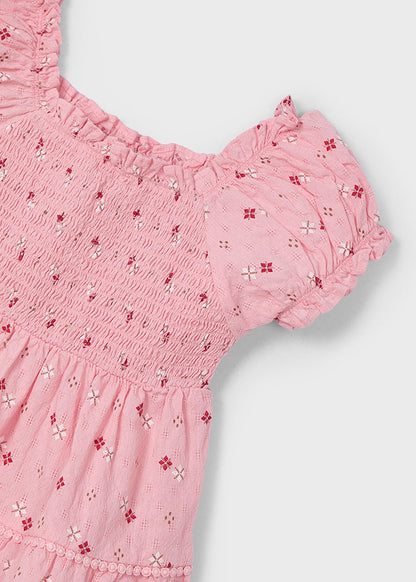 Mayoral Girls Pink Smock Dress