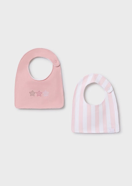 Mayoral Baby Rose Girl Set of 2 Bibs