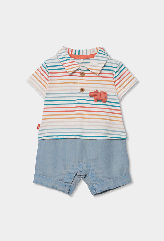 Boboli Baby Boys Stripes Playsuit