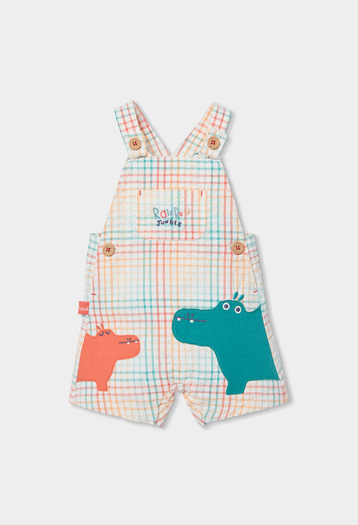 Boboli Baby Boys Colourful Short Dungaree Set