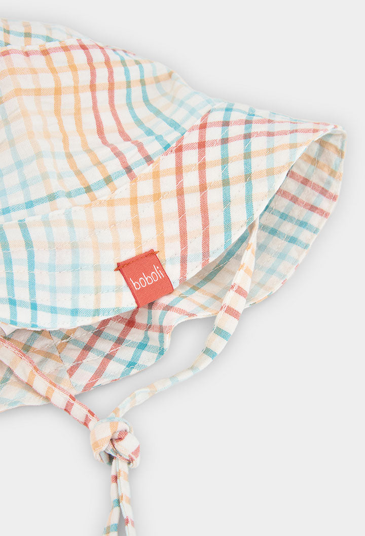 Boboli Baby Boys Knit Colourful Stripe Sun Hat