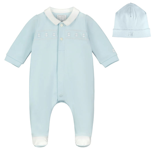 Emile et Rose Fisher Baby Boys Babygrow and Hat