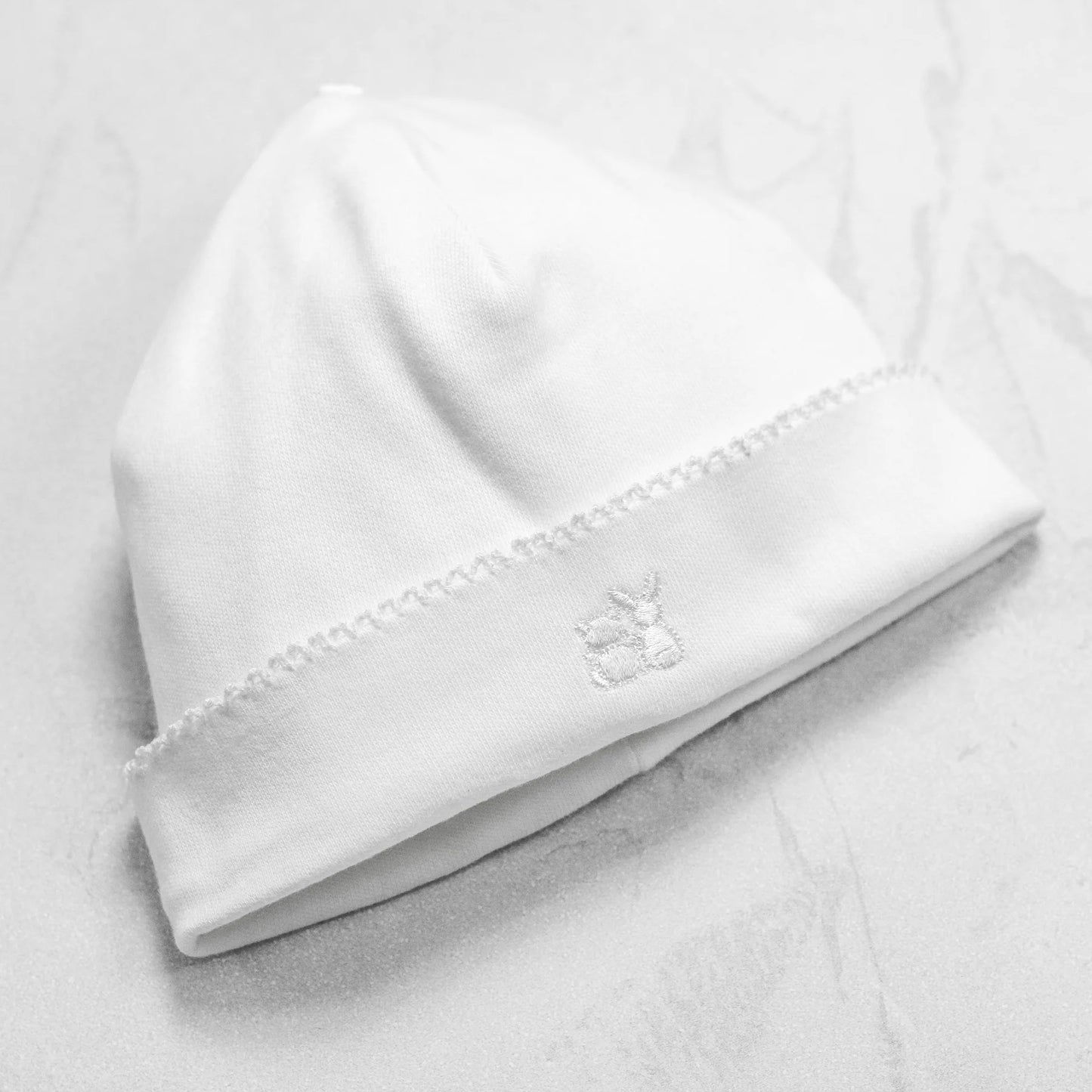 Emile et Rose Heath White Unisex Babygrow and Hat