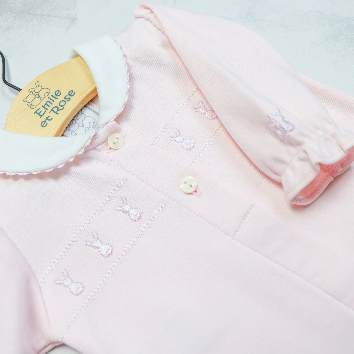 Emile et Rose Helen Baby Girls Babygrow and Hat