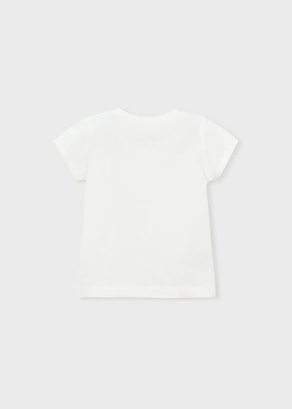 Mayoral Girls Short Sleeved Flower T-shirt