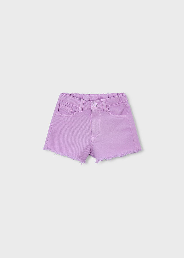 Mayoral Girls Lilac Basic Twill Shorts