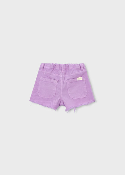 Mayoral Girls Lilac Basic Twill Shorts