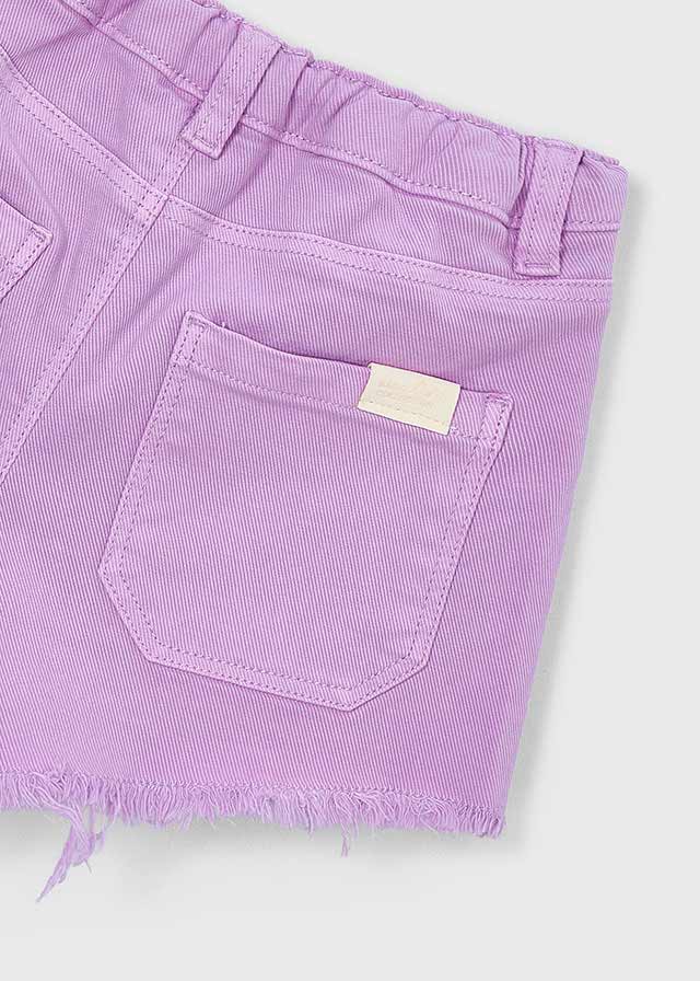 Mayoral Girls Lilac Basic Twill Shorts
