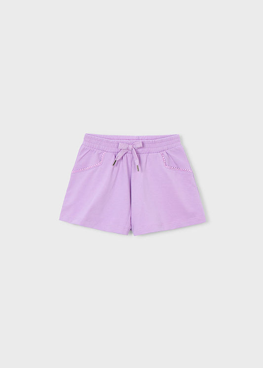 Mayoral Girls Lilac Chenille Shorts