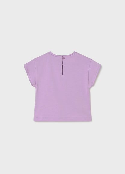 Mayoral Baby Girl Lilac Short Sleeved T-shirt