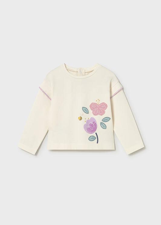Mayoral Baby Girl Long Sleeved T-shirt