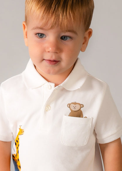 Mayoral Baby Boy Animal Polo Shirt