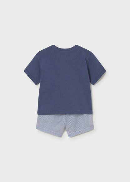 Mayoral Baby Boy Capri Blue Bermuda Set