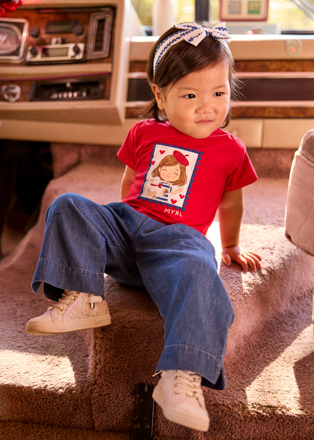 Mayoral Baby Girl Flowy Long Trousers