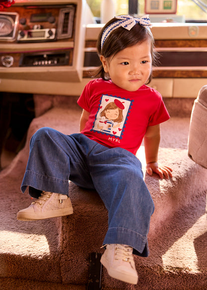 Mayoral Baby Girl Flowy Long Trousers