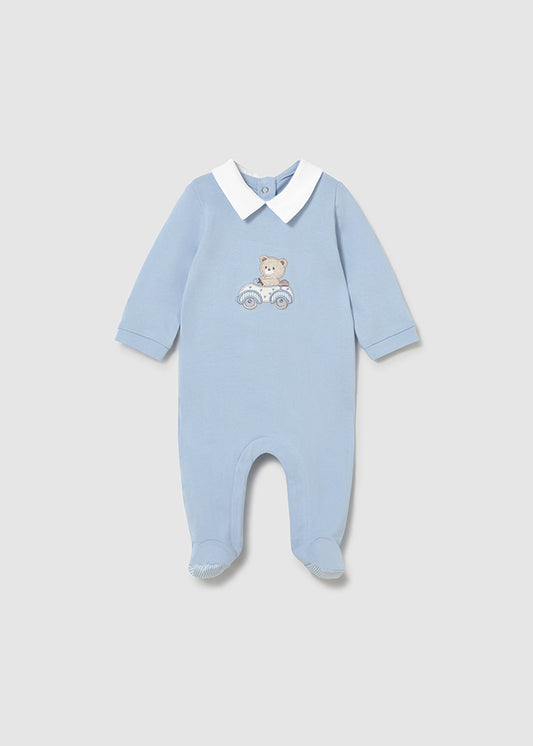 Mayoral Newborn Baby Boy Blue Bear Babygrow