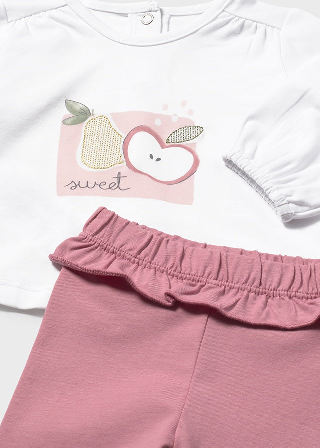 Mayoral Baby Girls Pink Legging Set