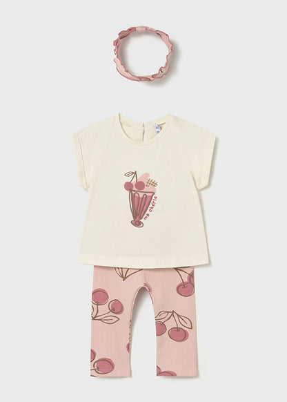 Mayoral Baby Girl Peony Leggings and Headband Set