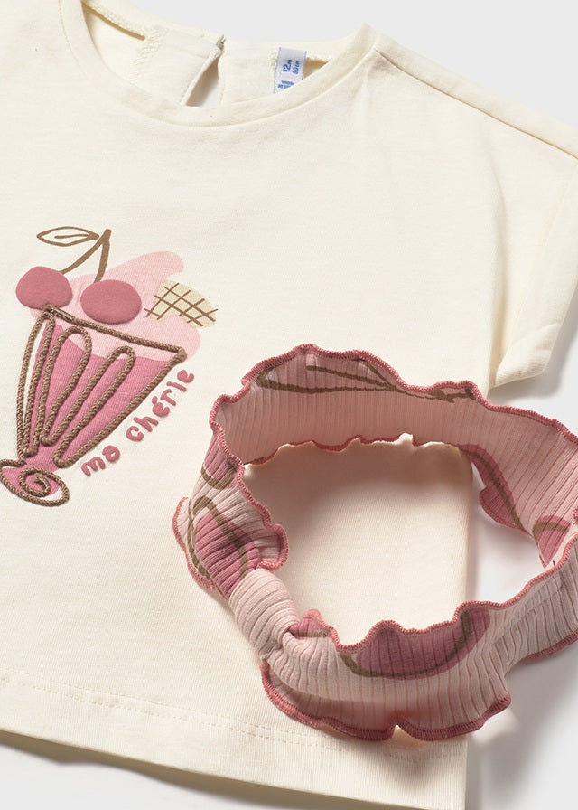 Mayoral Baby Girl Peony Leggings and Headband Set