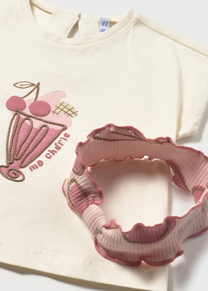 Mayoral Baby Girl Peony Leggings and Headband Set