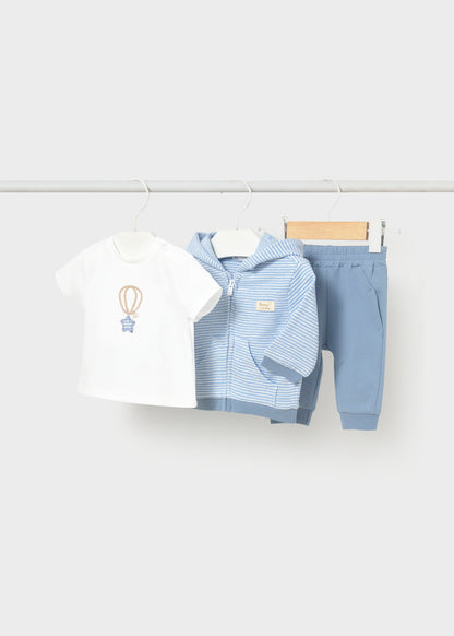 Mayoral Baby Boys Blue 3 Piece Tracksuit