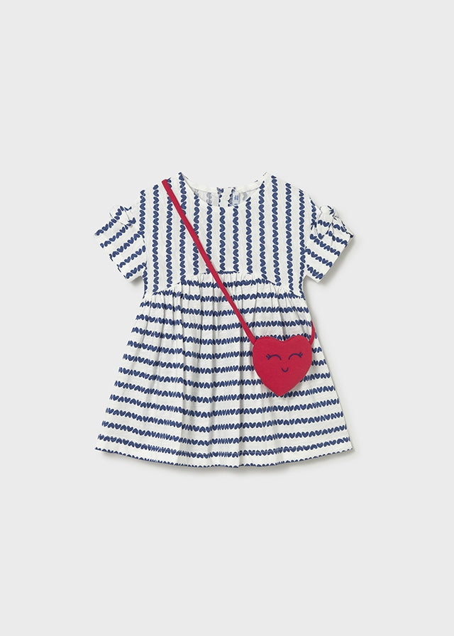 Mayoral Baby Girl Porcelain Dress with Bag