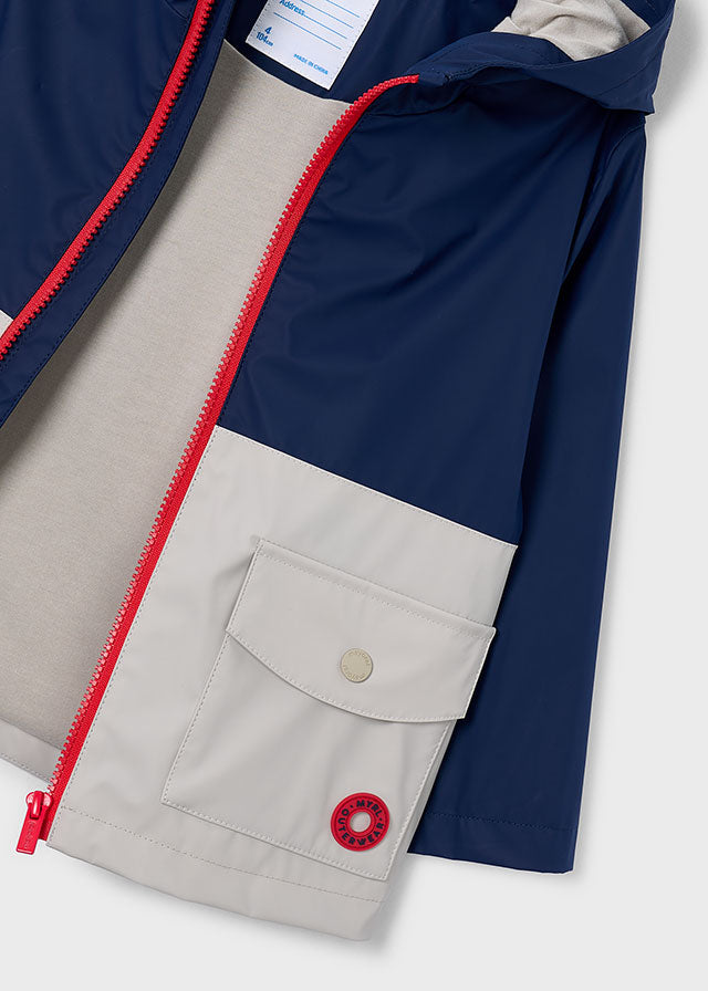 Mayoral Boys Navy Rain Coat