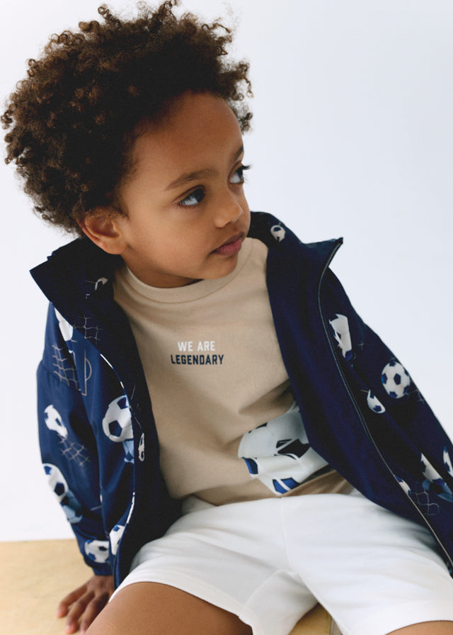 Mayoral Boys Navy Printed Windbreaker Jacket