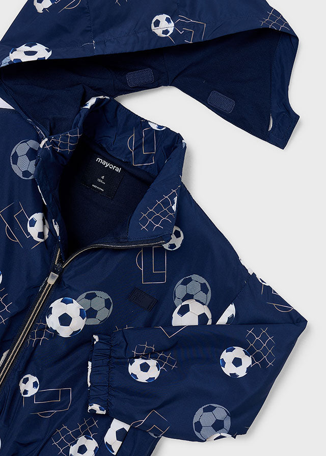 Mayoral Boys Navy Printed Windbreaker Jacket