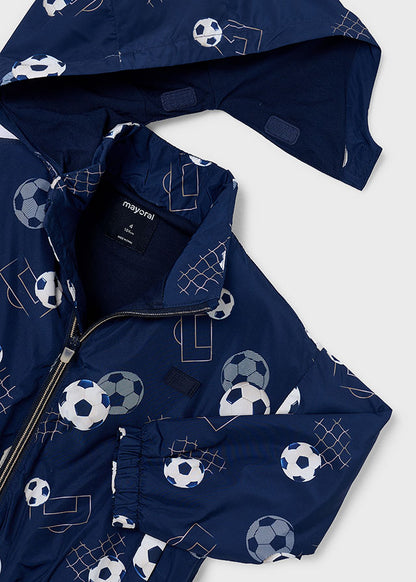 Mayoral Boys Navy Printed Windbreaker Jacket