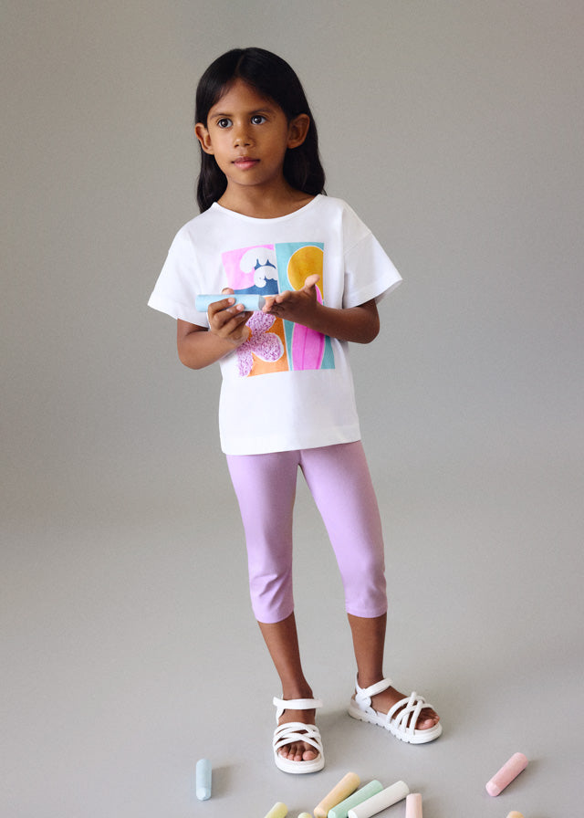 Mayoral Girls Lilac Leggings Set