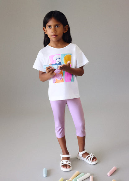 Mayoral Girls Lilac Leggings Set
