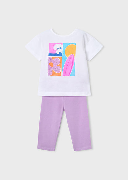 Mayoral Girls Lilac Leggings Set