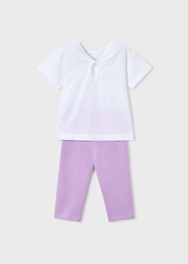 Mayoral Girls Lilac Leggings Set