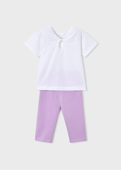 Mayoral Girls Lilac Leggings Set