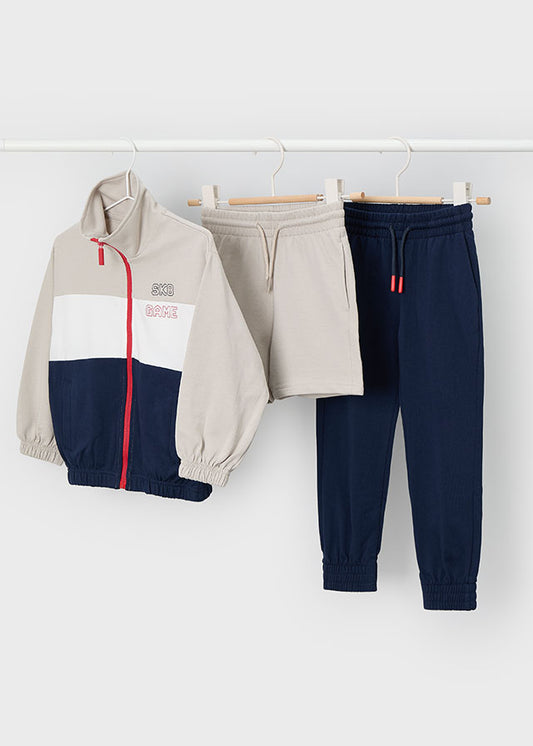 Mayoral Boys Navy Tracksuit with Trousers and Shorts
