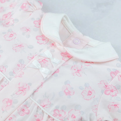 Emile et Rose Joanne Baby Girls Floral Print Babygrow and Hairband