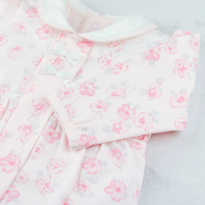 Emile et Rose Joanne Baby Girls Floral Print Babygrow and Hairband