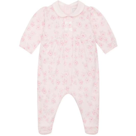 Emile et Rose Joanne Baby Girls Floral Print Babygrow and Hairband